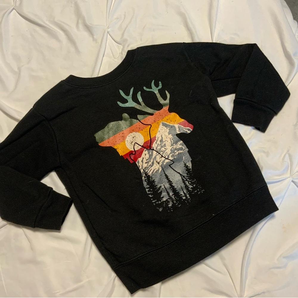 Pick any 5 for $15 Boy’s Black Graphic Sweater